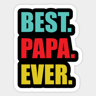 Best Papa Sticker